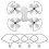 Propellerschutz für Mavic Mini 2, Grau, 4 Stück, 135x18mm 12