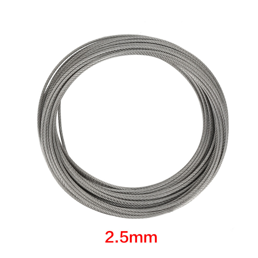 1Pc 20m 304 Stainless Steel Cable Wire Rope Hard