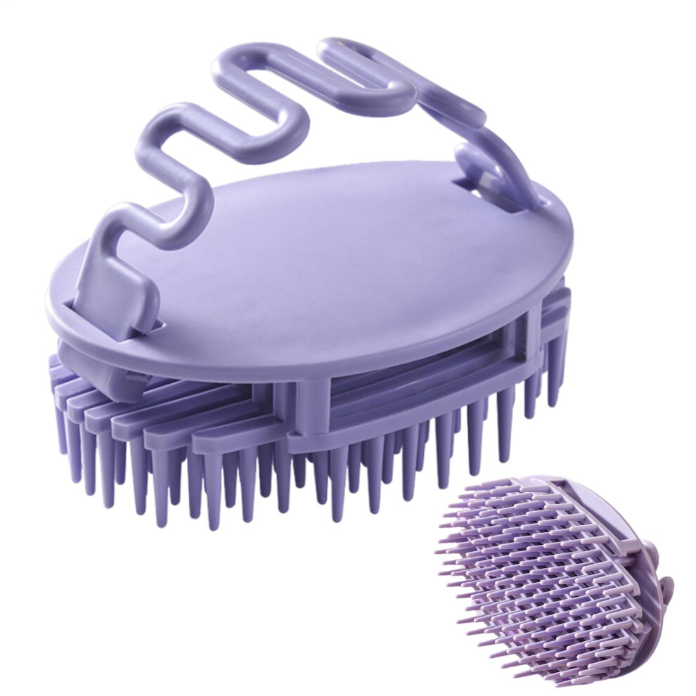 Hair Scrubber for Scalp Massage and Hair Growth, Waterproof Shampoo Brush with Soft Bristles for All Hair Types