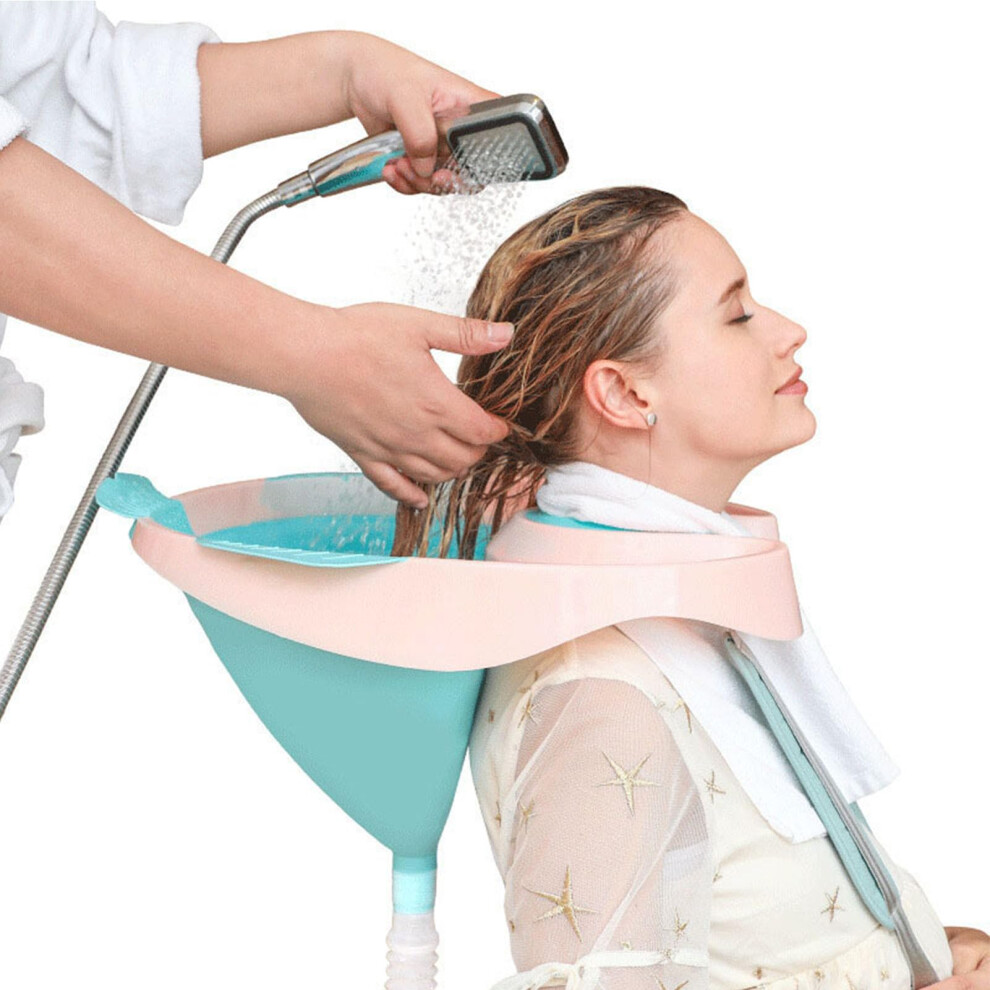Inflatable Hair Wash Basin for Bedridden Individuals, Portable Shampoo Bowl for Elderly and Pregnant Women, PP TPE Material