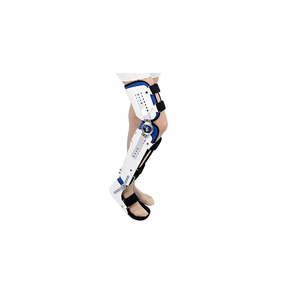 Orthotic Foot Lift Splint Right White, Knee Ankle Foot Orthosis for Leg Fracture and Lower Extremity Paralysis Support