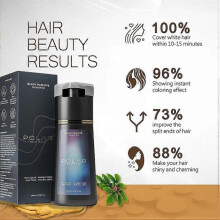 (red) Hair Dye Shampoo,Haircare Instant Dye Shampoo, Natural Hair Color Shampoo for Gray Hair Coverage, Suitable for Women & Man