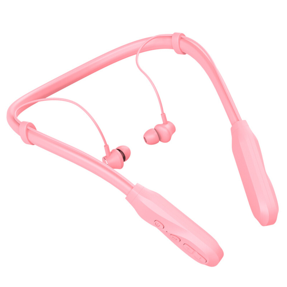 (Pink) Earphone Bluetooth-compatible 5.1 Wireless Sports Headset Headphone-image-OPC-PK977NP-NEW