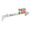 Étagère murale suspendue simple en acier inoxydable 150 cm 3