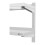 Étagère murale double en acier, réglable, 120 cm 4