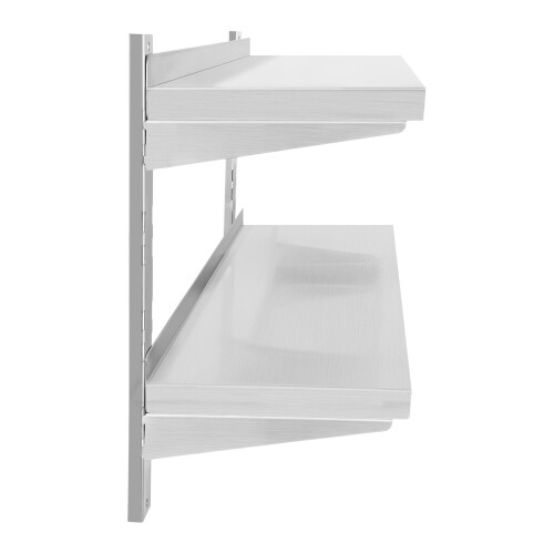 Étagère murale double en acier, réglable, 120 cm 2
