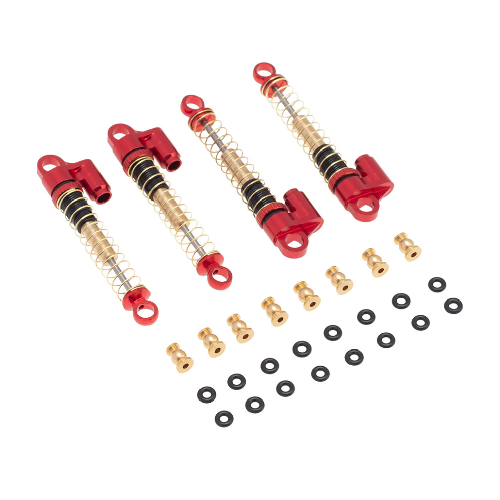 (Red) Shock Absorber Model Accessories Oil Damper Metal Structure Preload RC-image-OPC-PK978V7-NEW