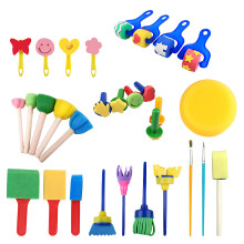 30Pcs/Set Painting Sponge Brush Educational Drawing Kindergarten Toys
