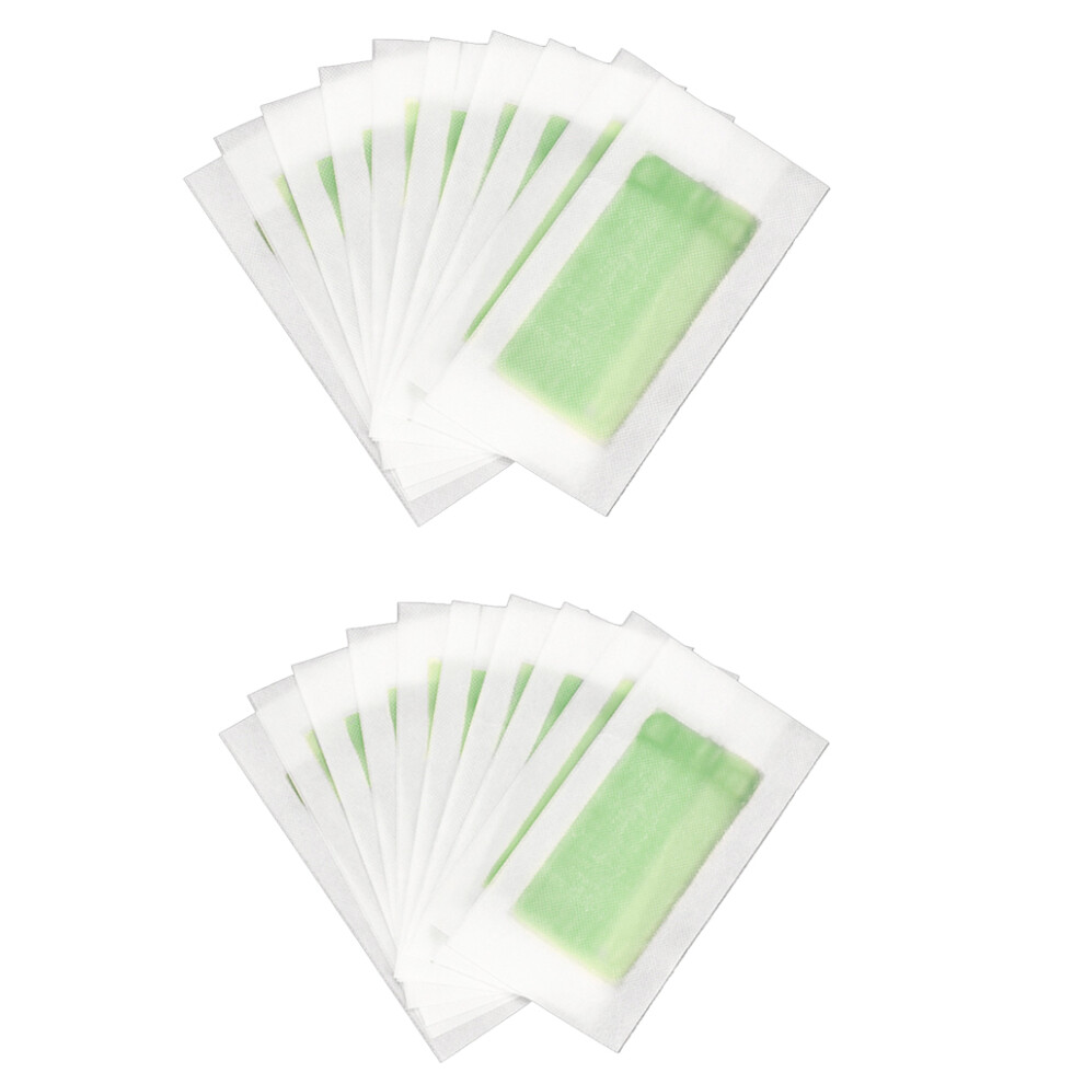 20 Pcs Hair Removal Waxing Strips Wax Epilating Strip Applicable to
