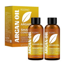 (2 Set) Argan Oil Shampoo and Conditioner Set, Deep Hair Care with Jojoba Oil, Aloe Vera & Coconut - Suitable for All Hair Types