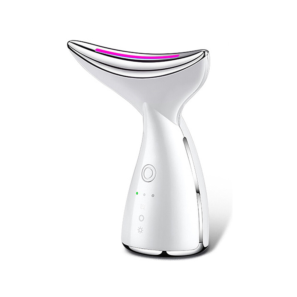White (White) Neck Vibration Tightening Massager Rechargeable Wrinkle Removal