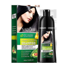 (black) Hair Dye Shampoo, 3 in 1 Instant Hair Dye, Easy to Use At Home, Semi-Permanent Hair Color Shampoo for Men Women, Natural Plant Hair Dye 400ml