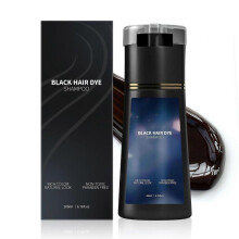 (black) Hair Dye Shampoo, Instant 3 in 1 Hair Dye Shampoo, Long Lasting Natural Hair Color Shampoo for Gray Hair Coverage, Suitable for Women & Men