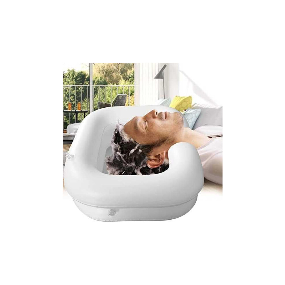 Inflatable Shampoo Basin for Bedridden Elderly and Pregnant Women, Collapsible Shampoo Tray for Disabled and Injured Use