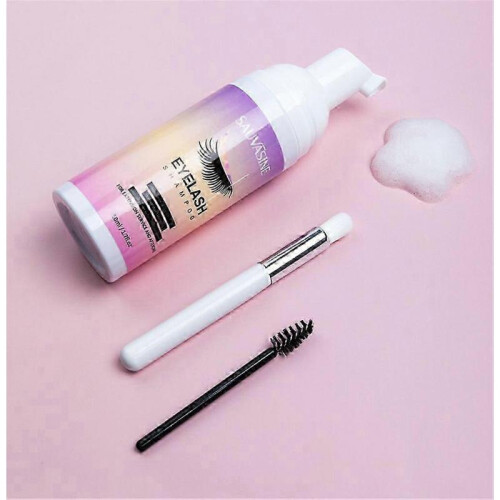 2Pcs 50ml Eyelash Extension Shampoo Eye Lash Lift Cleaning Foam 1