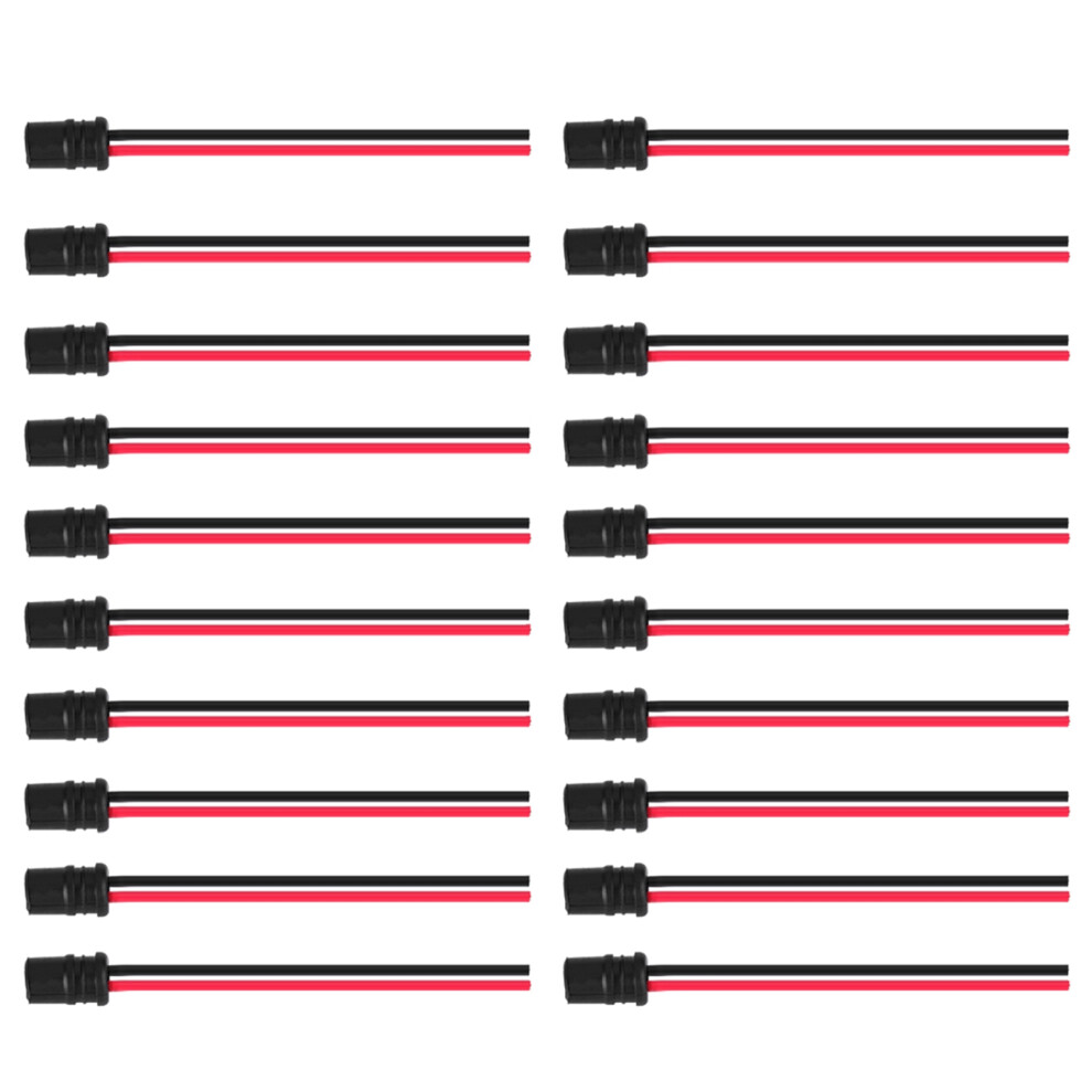 20Pcs T10 W5w Bulb Extension Socket Holder Light 8320539650616