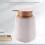 Imitate Marble Ceramic Dispenser,portable Refillable Liquid Shampoo&lotion Jar,400ml,white 4