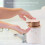 Imitate Marble Ceramic Dispenser,portable Refillable Liquid Shampoo&lotion Jar,400ml,white 2
