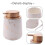Imitate Marble Ceramic Dispenser,portable Refillable Liquid Shampoo&lotion Jar,400ml,white 5