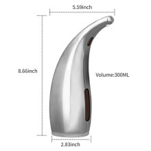 (Style B) 300mL Soap Dispenser Automatic IR Hand-free Touchless Soap Dispenser Dish Liquid Lotion Gel Shampoo for Bathroom Kitchen