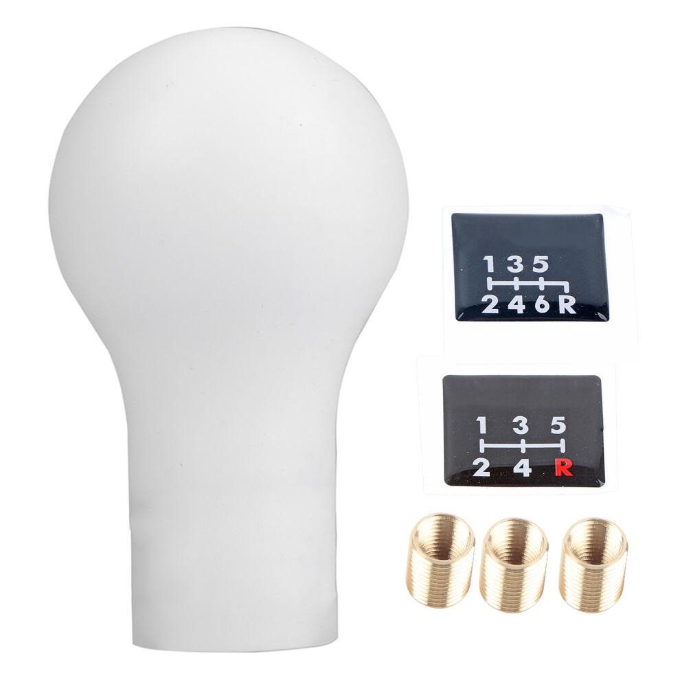 5 Speed Auto Manual Gear Shift Knob Shifter For White 8320539651286