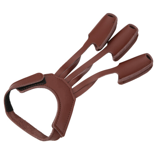 Artificial Leather Archery Glove 3-Finger Protector for Left/Right Hand