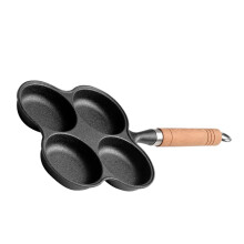 Non Stick Egg Frying Pan for Induction Cookers 20cm Flat Bottom Omelette Maker with Even Heating for Breakfast