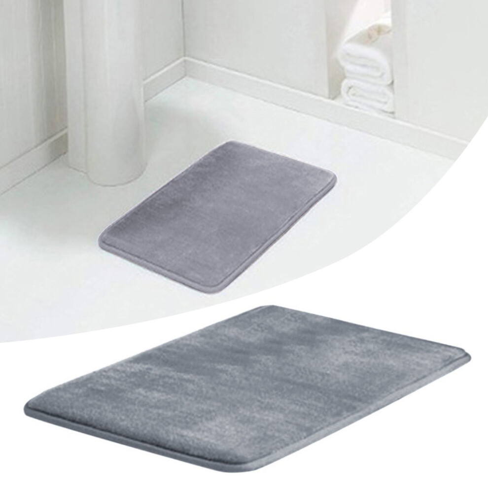 (Gray) Memory Bath Mat Slip Bath Rug with Strong Absorbent Washable Shower-image-OPC-PK97VDD-NEW