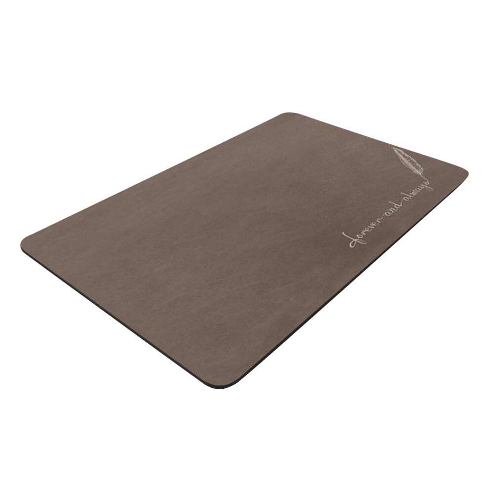 (Brown) Super Absorbent Floor Mat Bathroom Absorbent And Quick-Drying Carpet Floor Mats Door Bathroom Non-Slip Floor Mats 4651941571577