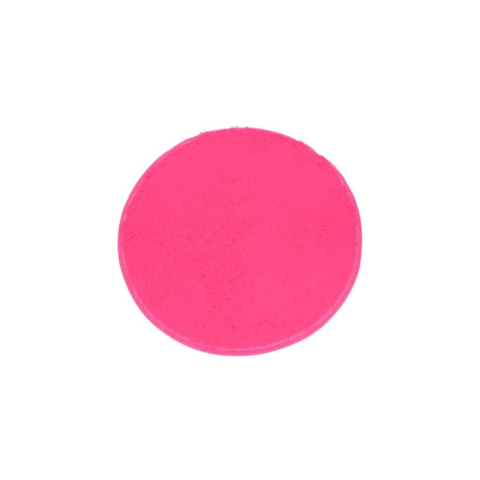 (Pink) Soft Bath Bedroom Floor Shower Round Mat Rug Non-slip Green-image-OPC-PK97X5V-NEW