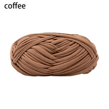 (Brown) Home DIY crochet thread of Wool Hand Woven Basket Thick Knitted Blanket