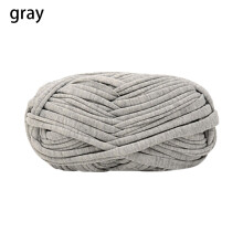 (Gray) Home DIY crochet thread of Wool Hand Woven Basket Thick Knitted Blanket