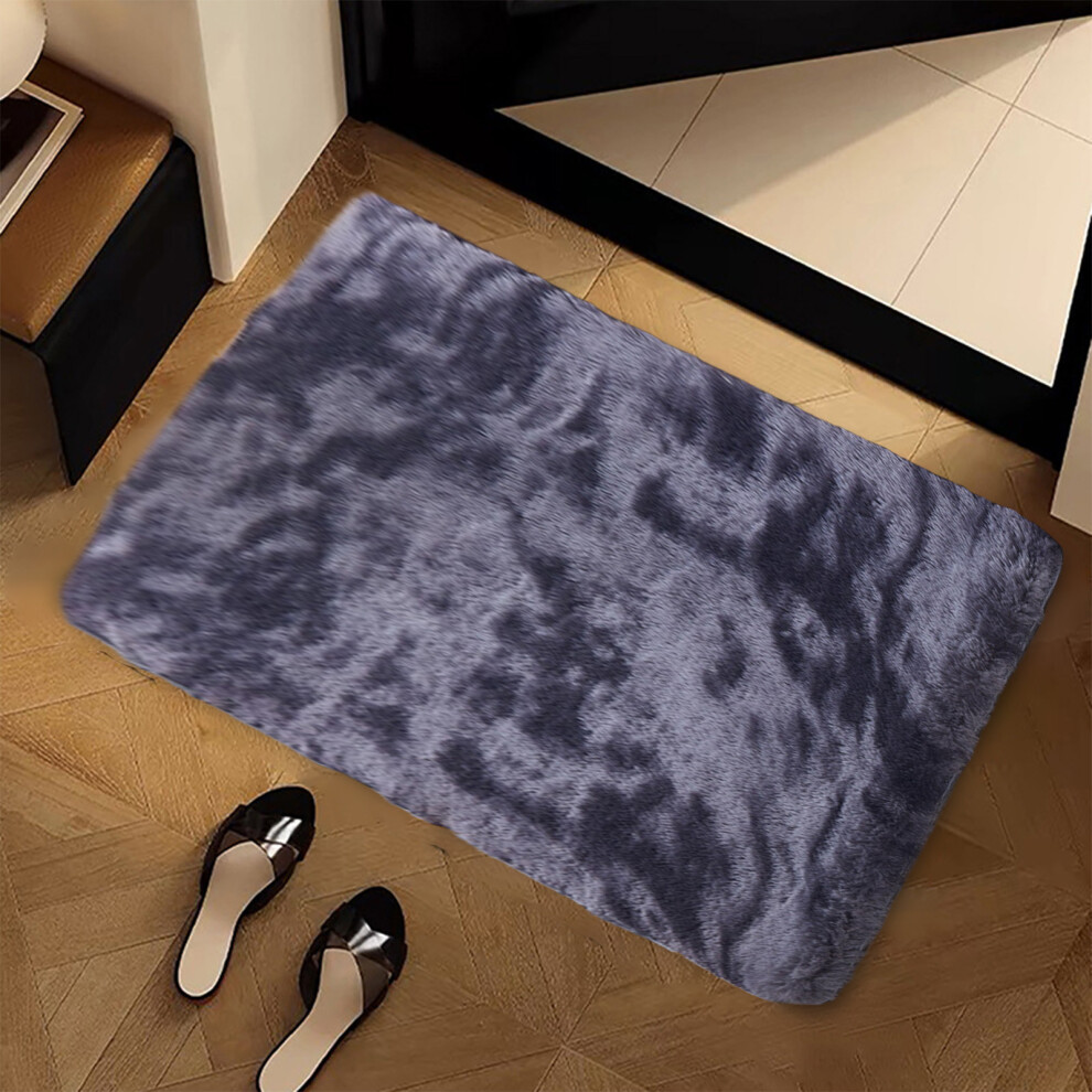 (Black) Carpet Indoor Super Soft Furry  Carpet For Bedroom Living Room Non Slip Modern Faux Pelt Carpet Tie Dyes Carpet Holiday Gift-image-OPC-PK97YRN-NEW