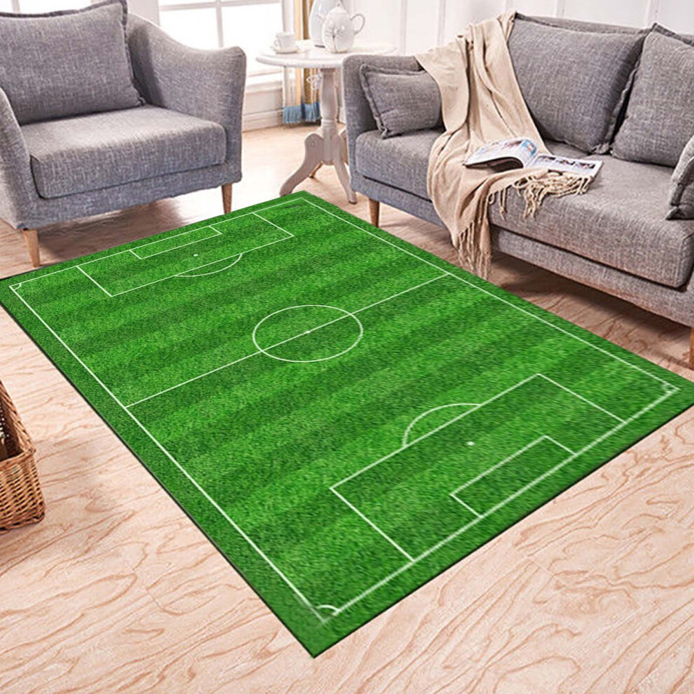 (Green) Indoor/Outdoor Area Soft Rug Football Field Grass Floor Rugs Table Chair Mats Home Living Room Coffee Table Non-Slip Carpet Home Decoration Gi-image-OPC-PK97Z85-NEW