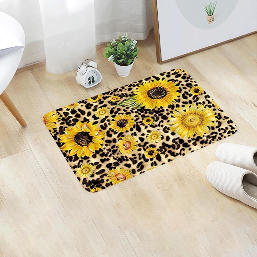 (A) Home Bedroom Doormat Floor Soft Non-Slip Sunflower Mat Rug Carpets Shoulder 4651941590875