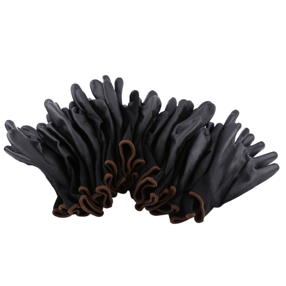 Black Color Nylon PU Safety Palm Coating Work