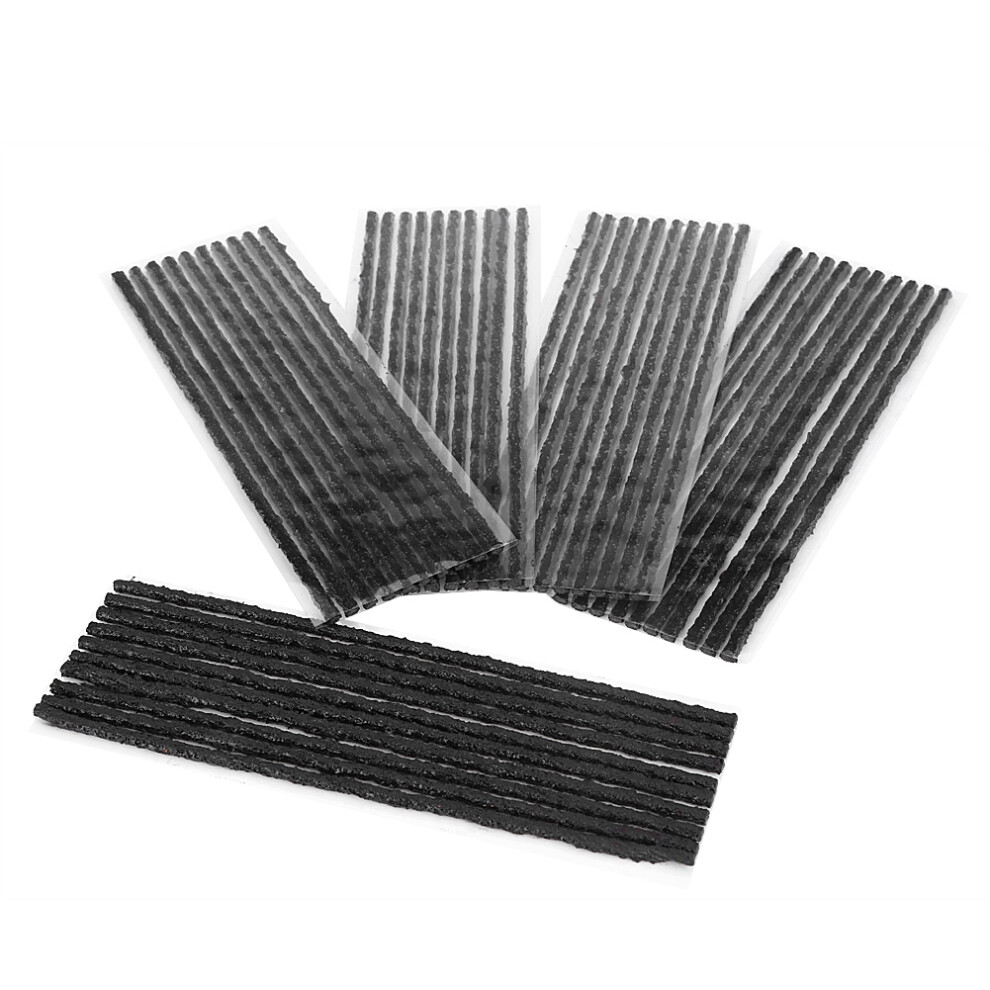50Pcs Tubeless Tyre Tire Puncture Repair Black 8320539653266
