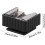 ABS Flash Stand Holder with 1/4" Thread for Tripods, Quick Release for Hot Shoe Flash Compatibility, Standard Size 5