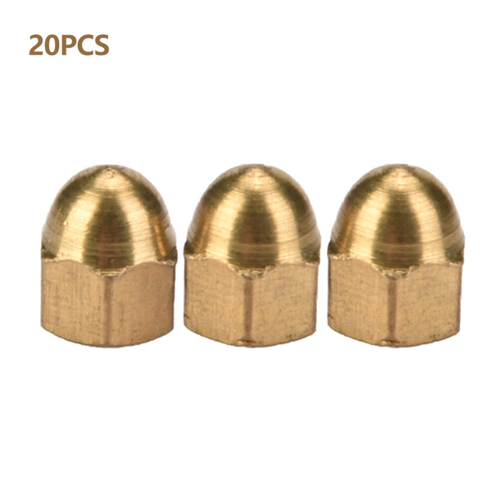 Brass Acorn Nut Kit Dome Head Cap Hex Nuts Set