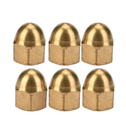 Brass Acorn Nut Kit Dome Head Cap Hex Nuts Set 2