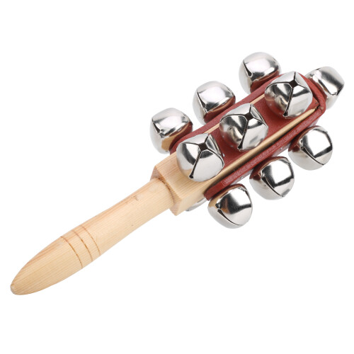 Holzschlitten-Klingelstab mit Glöckchen für Kinderpartys 1