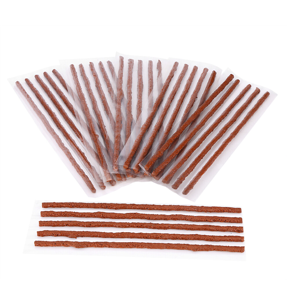 30Pcs Tubeless Tyre Tire Puncture Repair Brown 8320539653761