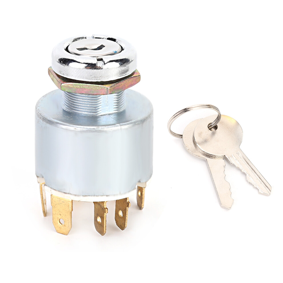 Universal 12V 4 Position Ignition Switch Lock Keys 8320539654430