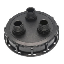 Ton Barrel Tank Cover - Heavy Duty Waterproof Liquid Storage Cover with 3 Sealing Holes for Transport and Protection
