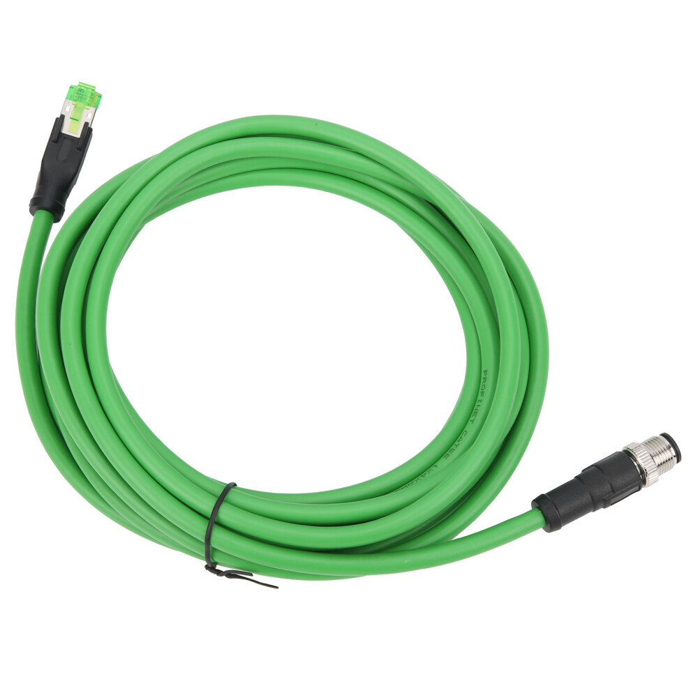 M12 to RJ45 Industrial Ethernet Cable IP67