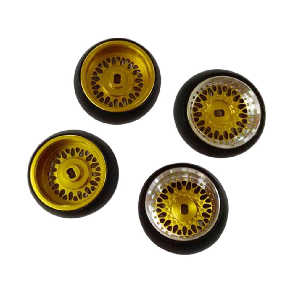 Yellow (Yellow) Rc Wheel Rim Tires Rc Tires For Wltoys K969 K989 P929 1/28 Scale Buggy