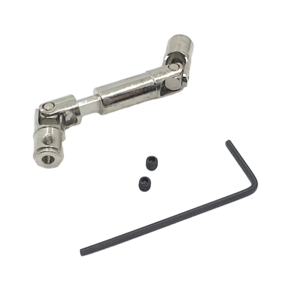 (Silver) Steel Spline Design Universal Drive Joint For 1/10 WPL D12 OFF-Road RC-image-OPC-PK98FXN-NEW