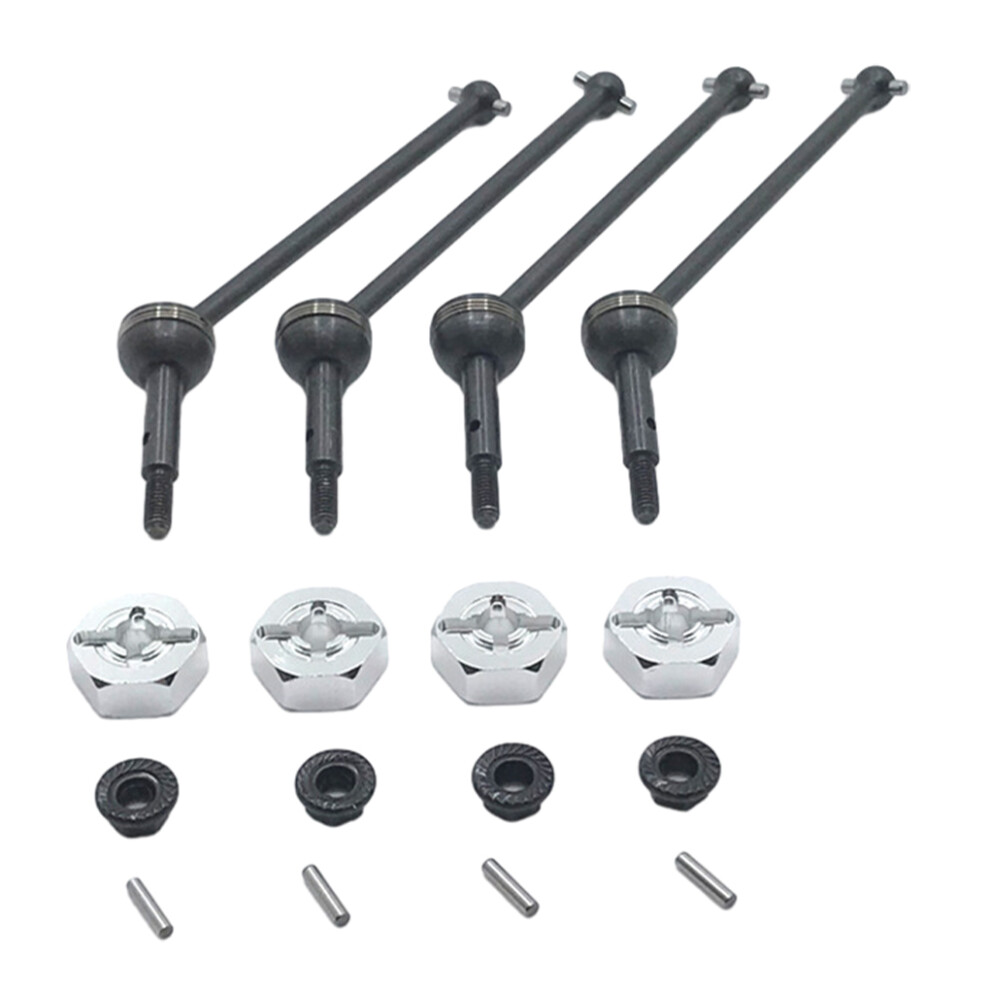 (Silver) Spline Design Universal Drive Joint For 1/14 Wltoys 144001 On-Road-image-OPC-PK98GR5-NEW