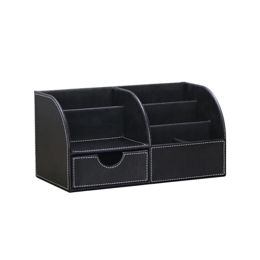(Black) PU Leather Stationery Storage Box - The Perfect Home Office Companion-image-OPC-PK98JX9-NEW
