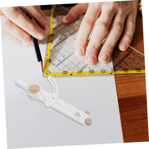 Adjustable Drawing Compass for Classrooms, Durable Plastic, Precision Drawing Tool for Teachers and Students 2